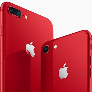 В России начались продажи красных iPhone 8 и 8 Plus