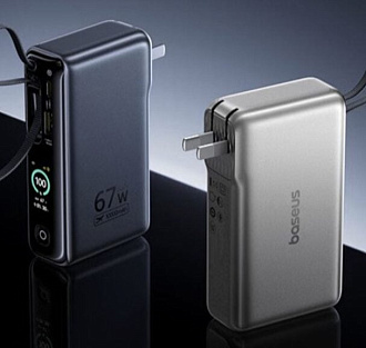 Пауэрбанк с вилкой и кабелем видели? Baseus выпустила EnerGeek GT 21 — адаптер питания со встроенной батареей