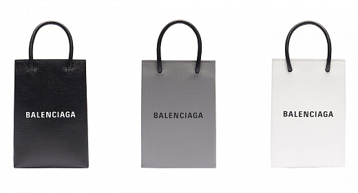 Balenciaga: сумки для смартфона в форме бумажного пакета из Ашана за 950 долларов