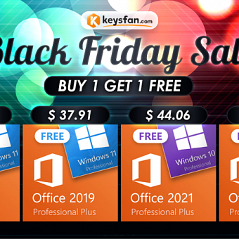 «Чёрная пятница» на Keysfan: получите Windows 10 или Windows 11 бесплатно