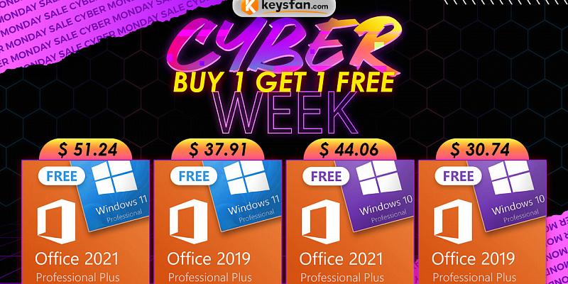 Распродажа «Кибернеделя»: получите Windows 10 или Windows 11 бесплатно