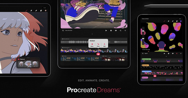 Вышло приложение Procreate Dreams для создания анимаций на iPad