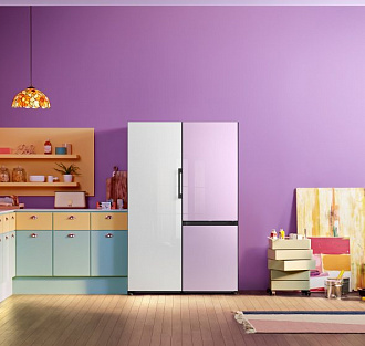 Samsung выпустила в России обновлённую линейку интерьерных холодильников Bespoke