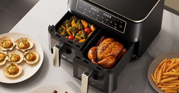 Dreame представила аэрогриль Tasti DZ30 с двумя чашами и функцией сушки фруктов