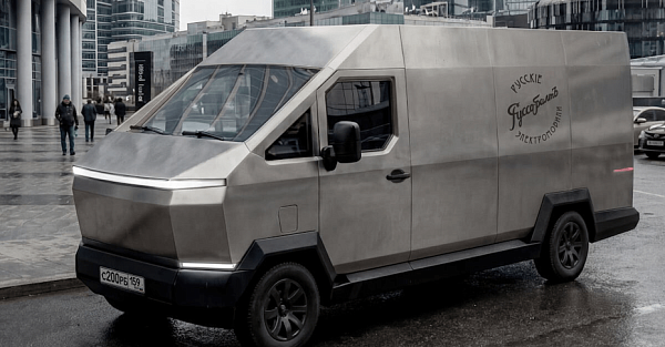 В России выпустят электрогрузовик в стиле Tesla Cybertruck