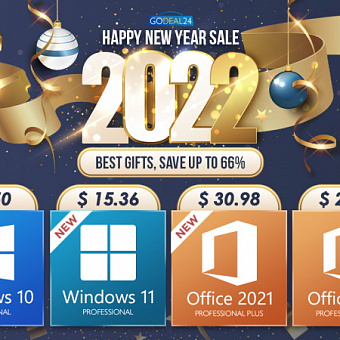 Ключи против коронавируса: новогодняя спецраспродажа Windows и Office от $7 на GoDeal24