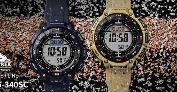 Представлены часы Casio Pro Trek PRG-340SC со встроенным компасом, высотомером и термометром