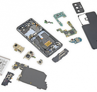 В iFixit разобрали Samsung Galaxy S21 Ultra. Его ремонт сложен