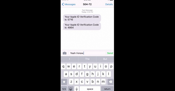 На стандартной клавиатуре iOS 9 появился нижний регистр