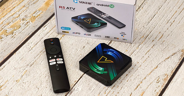 Vontar R5 ATV: обзор недорогой приставки на RTD1325 с ИИ-технологиями, памятью 4GB + 64GB и Android TV 14