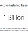 Количество активных устройств Apple по всему миру превысило миллиард