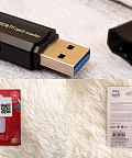 Быстрый кардридер Orico CRS21 с интерфейсом USB 3.0 для быстрой microSD-карты Eaget T1 256 ГБ